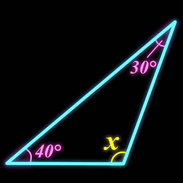 【脳トレゲーム】Xの角度を求めよ