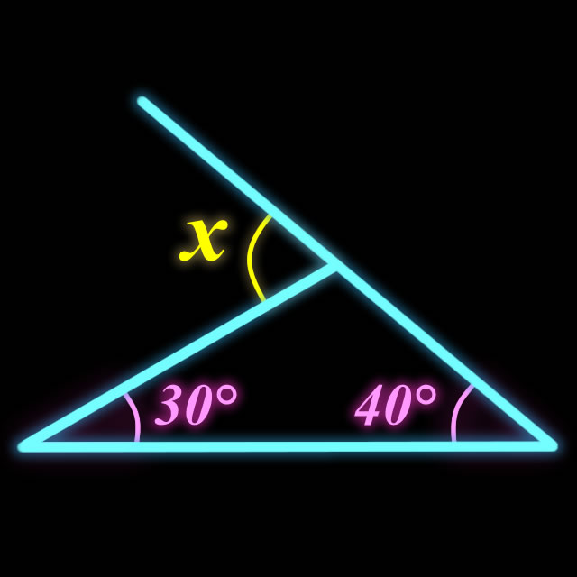 【脳トレゲーム】Xの角度を求めよ