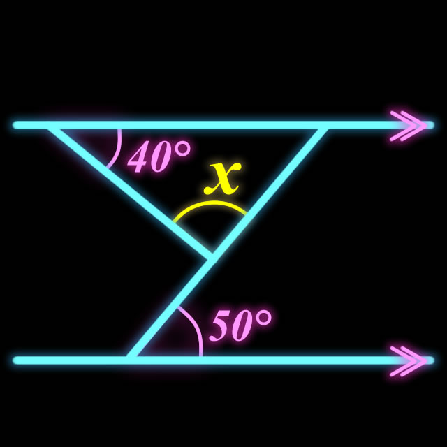 【脳トレゲーム】Xの角度を求めよ