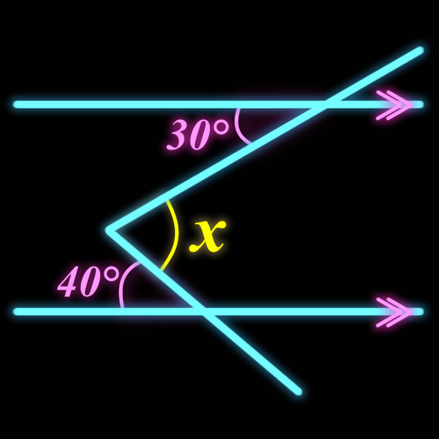 【脳トレゲーム】Xの角度を求めよ