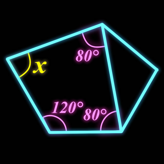 【脳トレゲーム】Xの角度を求めよ