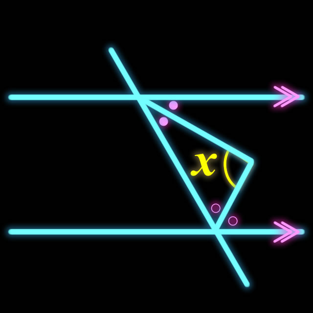 【脳トレゲーム】Xの角度を求めよ